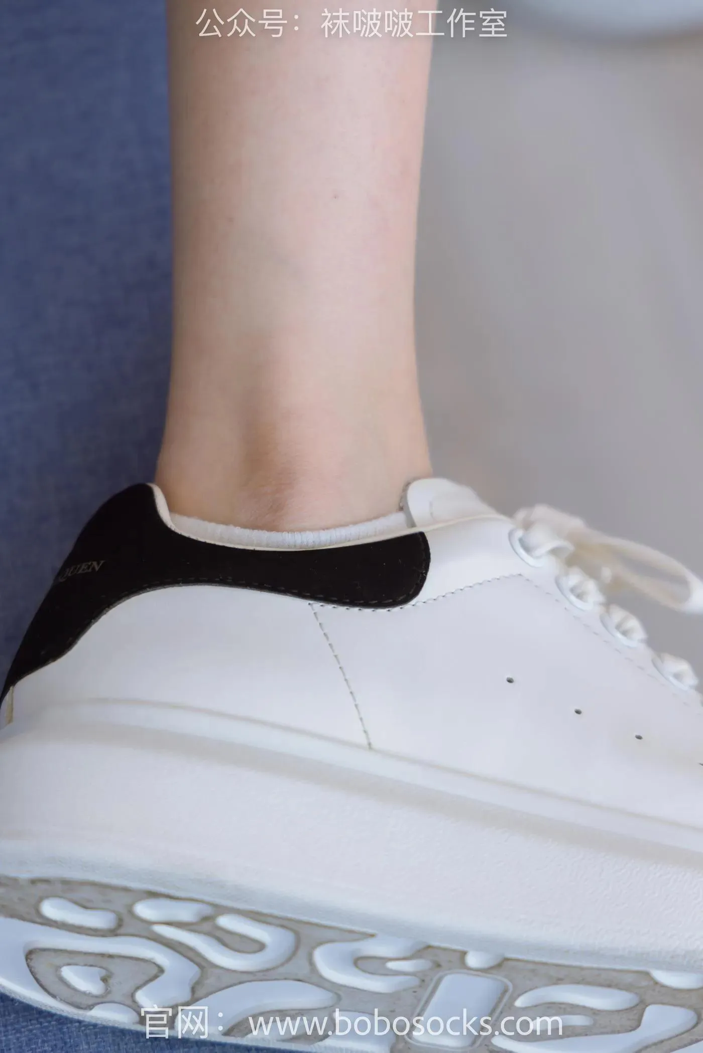 [BoBoSocks袜啵啵]NO.127 稚予-麦昆板鞋、两双自然穿旧棉袜、裸足 [139P]插图6
